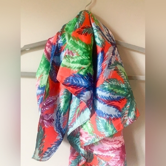 Zara Tropical Printed Scarf - Picture 4 of 9